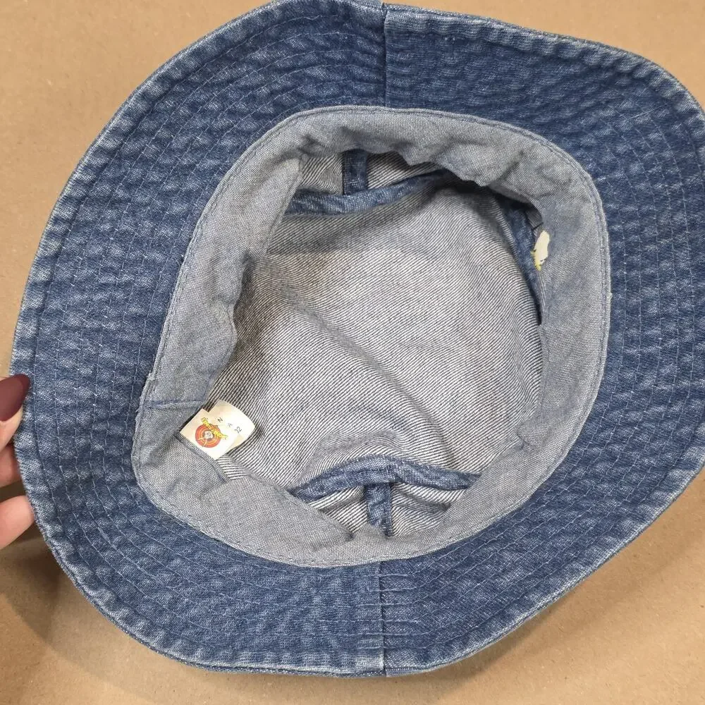 Vintage 1999 Looney Tunes Tweety Bird Denim Jean Bucket Hat One Size Sun